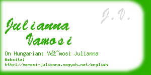 julianna vamosi business card